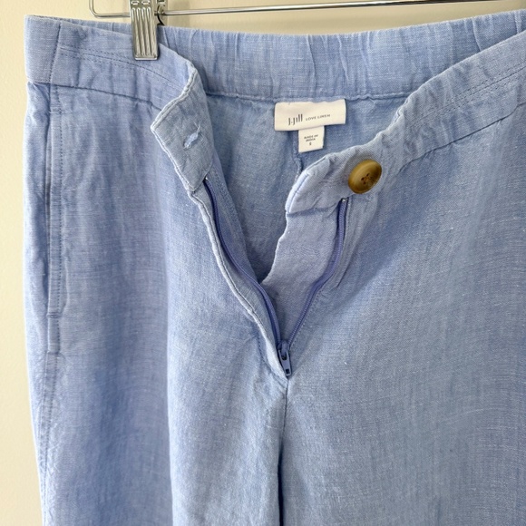 J.Jill Blue Linen Capri Pants - Picture 5 of 11